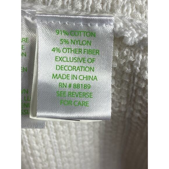 Lily Pulitzer Tatum Long Cardigan Women’s M Boho Fringe Hem Open Front Artsy - Picture 6 of 12